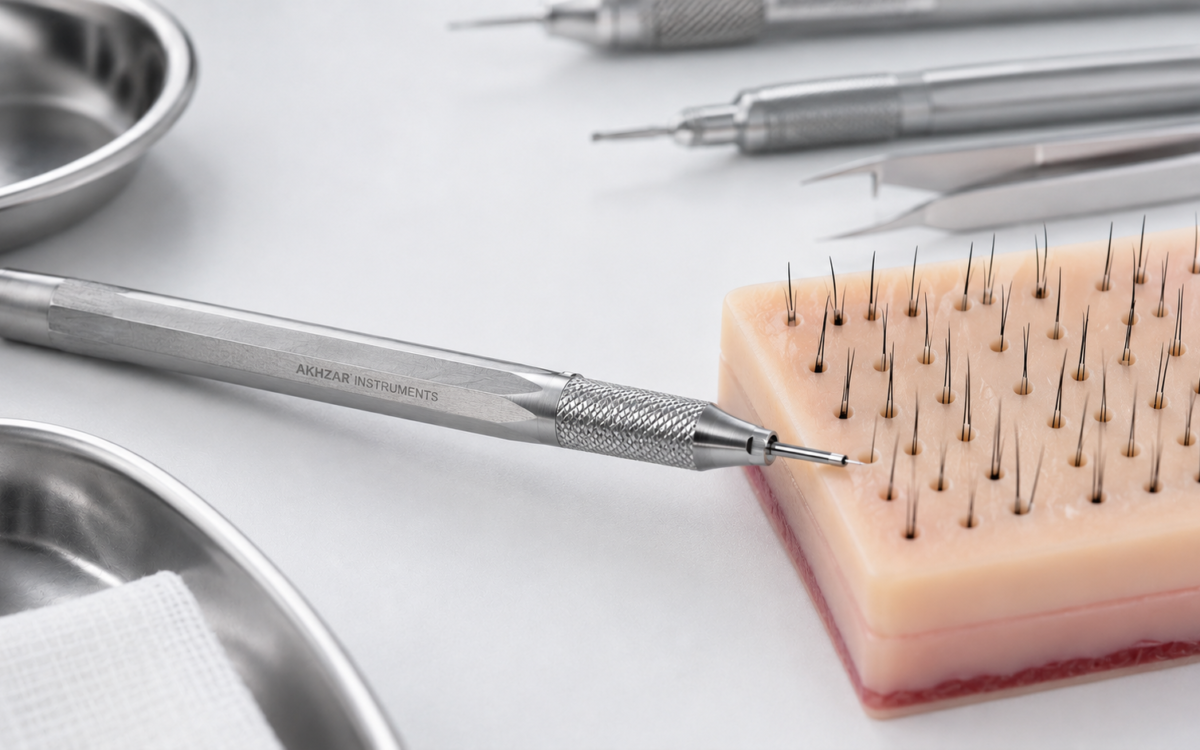 FUE punch design for follicular graft extraction