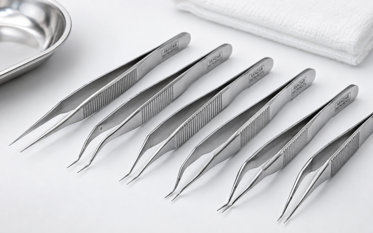 Precision hair transplant forceps for graft handling