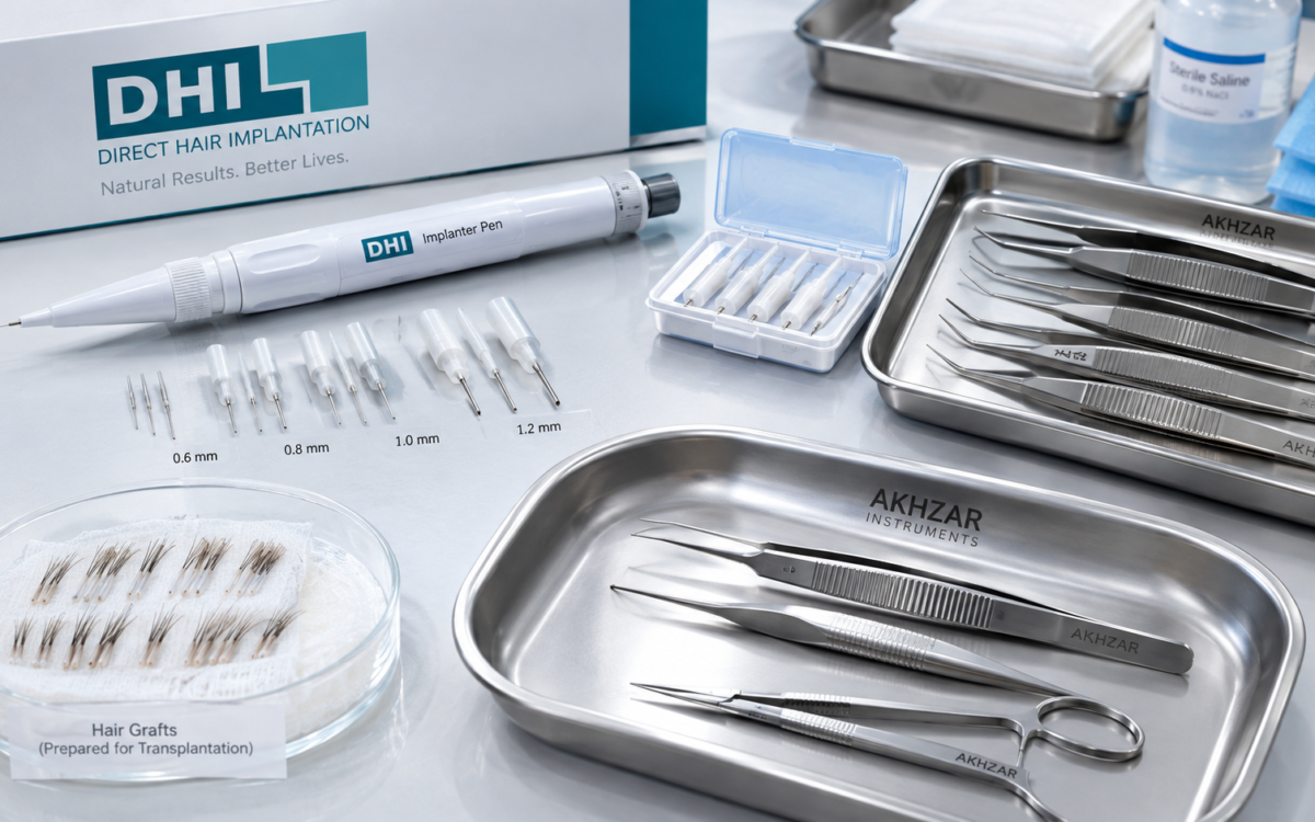 DHI implanter pen used for hair graft implantation