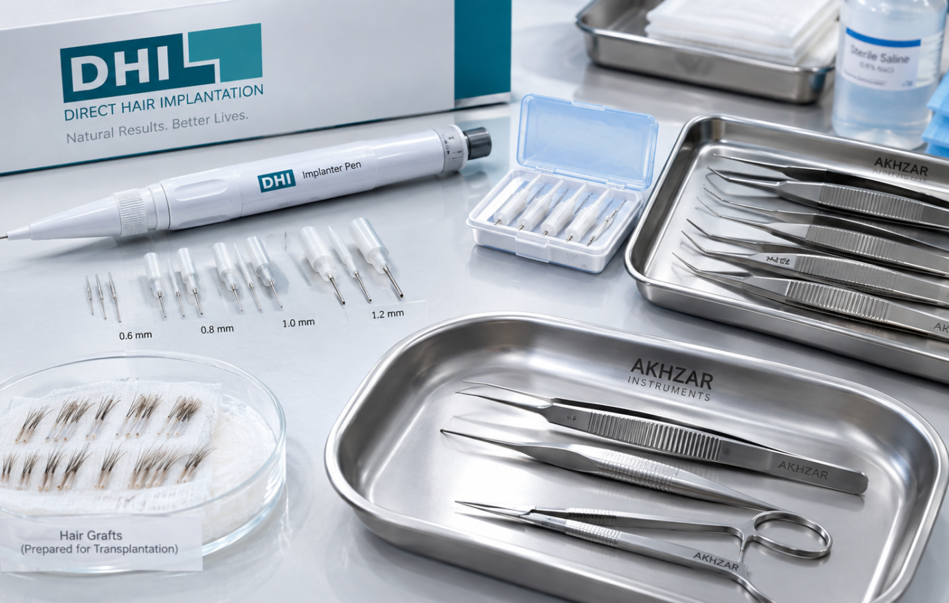 DHI implanter pen used for hair graft implantation