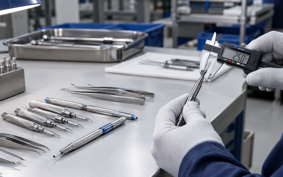 Hair transplant instruments manufacturer quality inspection and instrument production