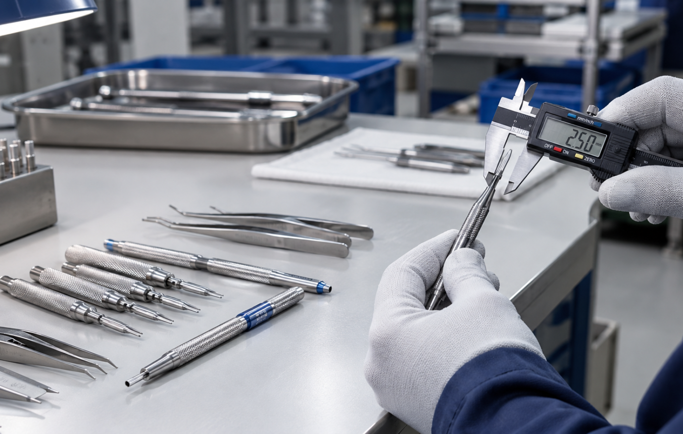 Hair transplant instruments manufacturer quality inspection and instrument production